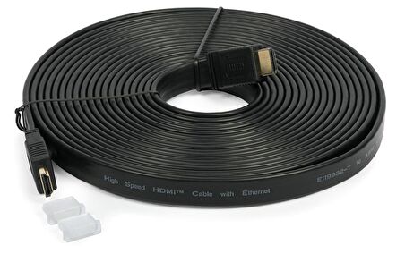 electroon 10Metre Flat HDMI Kablo Full HD