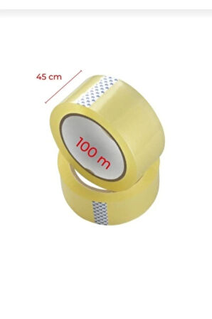 6 Adet 100 Metre Akrilik Koli Bandı 45mm×100mt Güçlü Koli Bantı