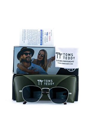 Toms Teddy Polarize/uv Metal Güneş Gözlüğü Mat Gümüş Tt1021c101m