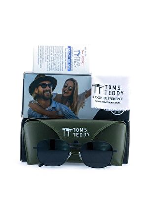 Toms Teddy Polarize/uv Metal Güneş Gözlüğü Mat Siyah Tt1021c108m