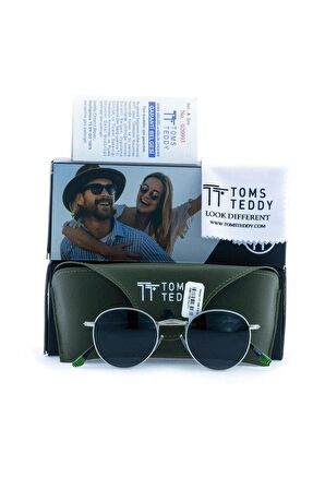 Toms Teddy Polarize Uv Metal Güneş Gözlüğü Mat Nikel Tt1038c101m