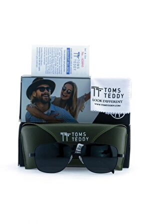 Toms Teddy Polarize/uv Metal Güneş Gözlüğü Siyah Tt1016c108