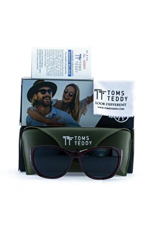 Toms Teddy Polarize/uv Güneş Gözlüğü Parlak Bordo Tt7009-10c505p