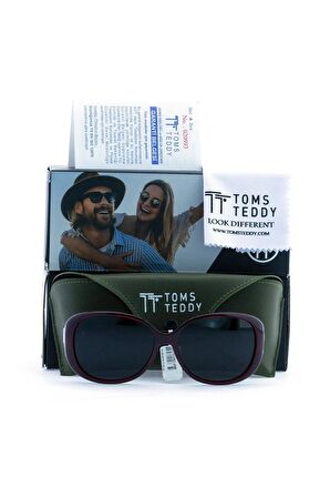 Toms Teddy Polarize/uv Güneş Gözlüğü Parlak Bordo Tt7010-10c505p