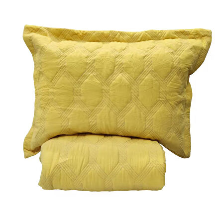 VNL STAR ÇİFT KİŞİLİK YATAK ÖRTÜSÜ HARDAL