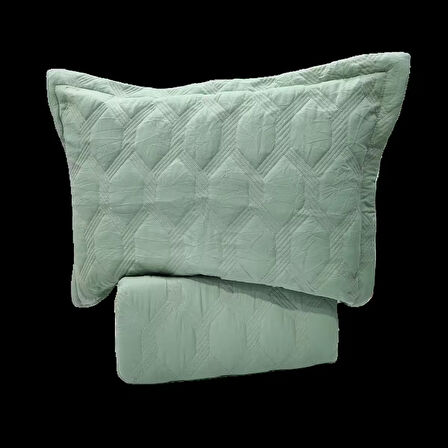 VNL STAR ÇİFT KİŞİLİK YATAK ÖRTÜSÜ MİNT YEŞİLİ