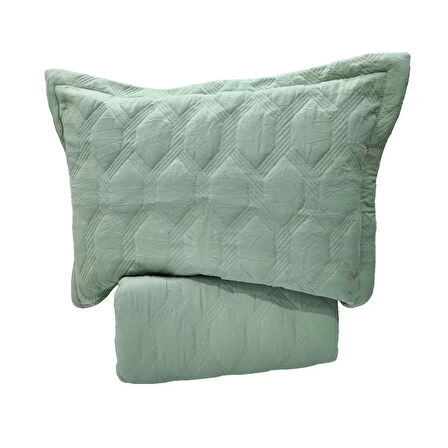 VNL STAR ÇİFT KİŞİLİK YATAK ÖRTÜSÜ MİNT YEŞİLİ