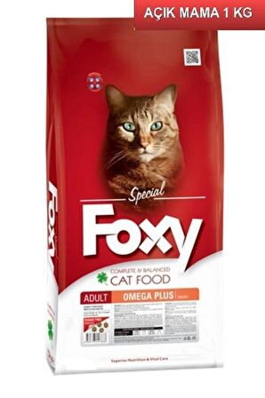 Foxy 30/15 Somon Balıklı Yetişkin Kedi Maması 1 Kg AÇIK