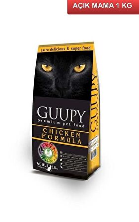 Guupy Cat Tavuklu Kedi Maması 1 Kg AÇIK