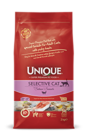 Unique Selective Somonlu 2 kg (Yetişkin Kedi Maması)