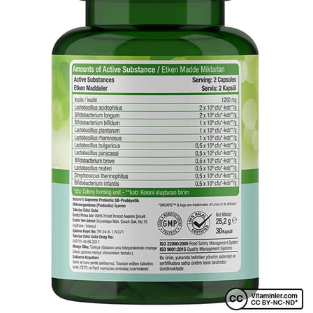 Probiotic 5B 30 Kapsül - AROMASIZ
