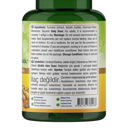 Curcumin 30 Yumuşak Kapsül - AROMASIZ