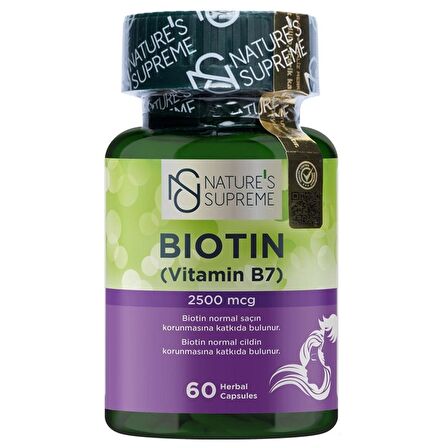 Biotin 2500 Mcg 60 Kapsül - AROMASIZ