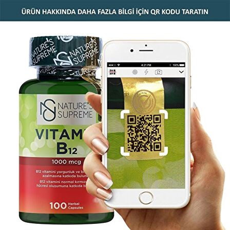 Vitamin B12 1000 Mcg 100 Kapsül - AROMASIZ