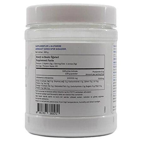 Supplementler.com Glutamine 300 Gr - AROMASIZ