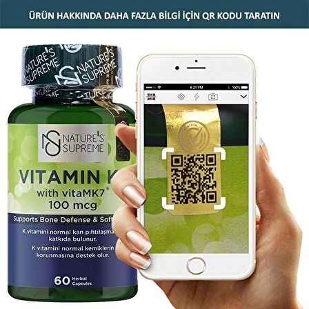 Vitamin K2 100 Mcg 60 Kapsül - AROMASIZ