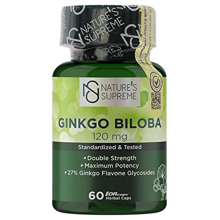 Ginkgo Biloba 120 Mg 60 Kapsül - AROMASIZ