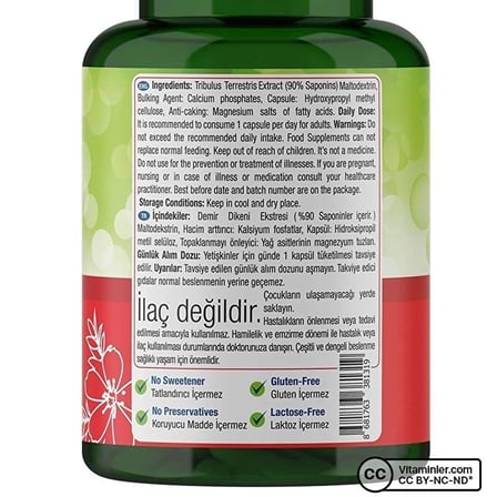 Tribulus Terrestris 90 Kapsül - AROMASIZ