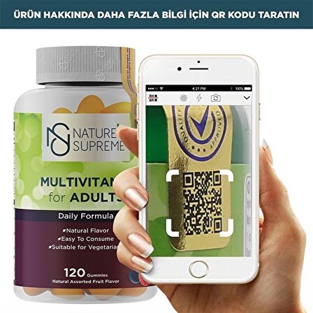 Gummies Multivitamin for Adults 120 Çiğnenebilir Form - KARIŞIK MEYVE