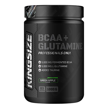 BCAA + Glutamine Powder 1000 Gr - YEŞİL ELMA