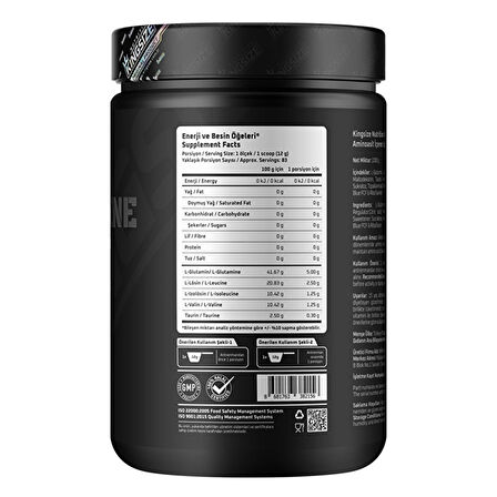 BCAA + Glutamine Powder 1000 Gr - YEŞİL ELMA