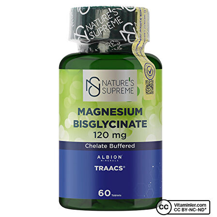 Magnesium Bisglycinate 120 Mg 60 Tablet - AROMASIZ