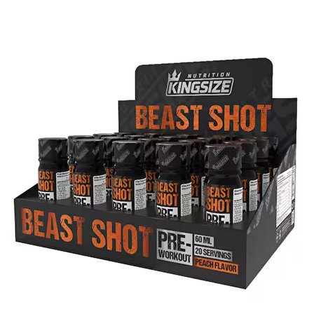 Kingsize Nutrition Beast Shot Pre-Workout 60 mL 20 Adet - ŞEFTALİ