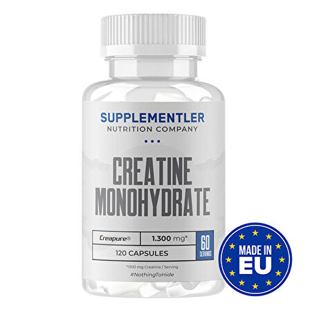 Supplementler.com Creatine (Creapure®) 120 Kapsül