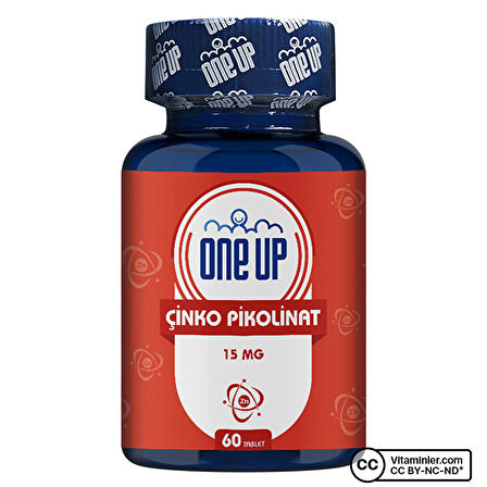 One Up Çinko Pikolinat 15 Mg 60 Tablet - AROMASIZ