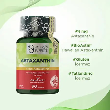 Nature's Supreme Astaxanthin 30 Kapsül
