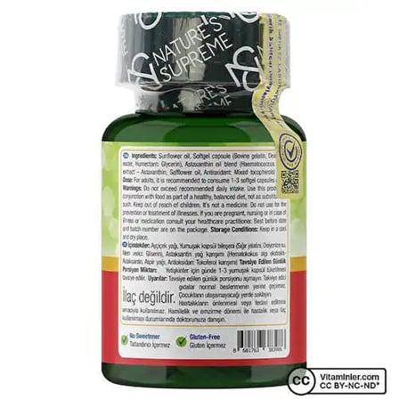 Nature's Supreme Astaxanthin 30 Kapsül