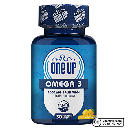 One Up Omega 3 1000 Mg 30 Kapsül - LİMON