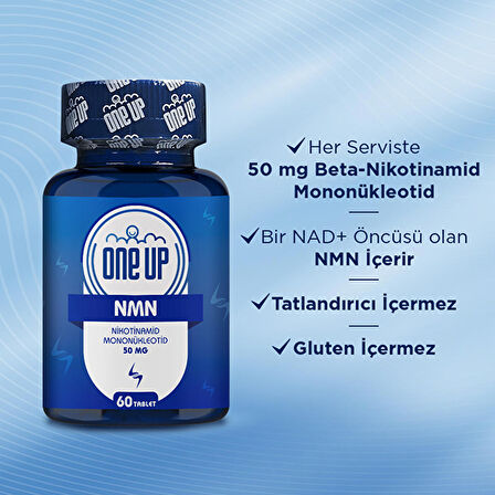 One Up NMN 50 Mg 60 Tablet - AROMASIZ