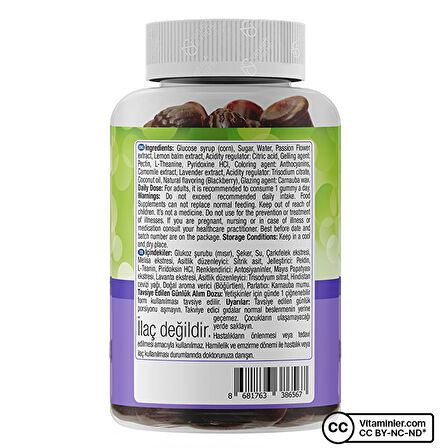 Nature's Supreme Relax Gummies 60 Çiğnenebilir Form - BÖĞÜRTLEN