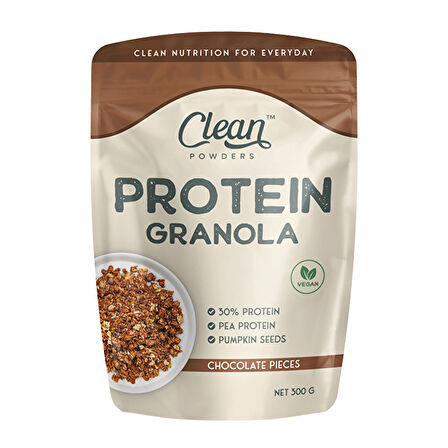 Clean Powders Protein Granola 300 Gr - ÇİKOLATA PARÇACIKLI