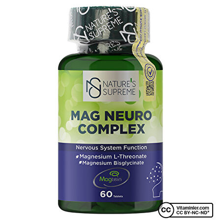 Nature's Supreme Mag Neuro Complex 60 Tablet - AROMASIZ