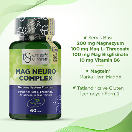 Nature's Supreme Mag Neuro Complex 60 Tablet - AROMASIZ