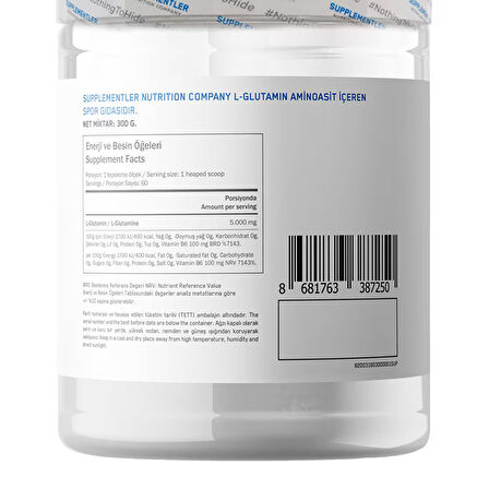 Supplementler.com Kyowa Glutamine 300 Gr - AROMASIZ