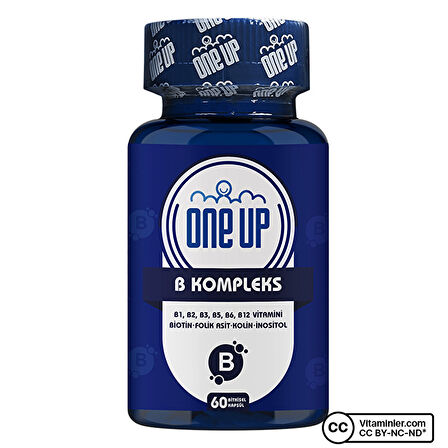 One Up Vitamin B Kompleks 60 Kapsül - AROMASIZ