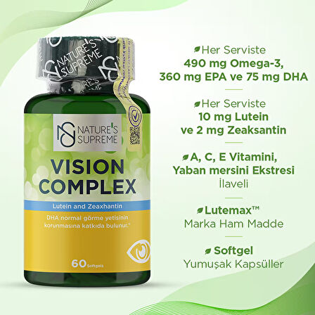 Nature's Supreme Vision Complex 60 Kapsül - AROMASIZ