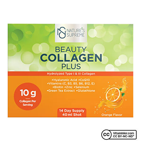 Nature's Supreme Beauty Collagen Plus 14 Shot x 40 mL - PORTAKAL
