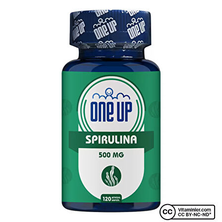 One Up Spirulina 500 Mg 120 Kapsül - AROMASIZ