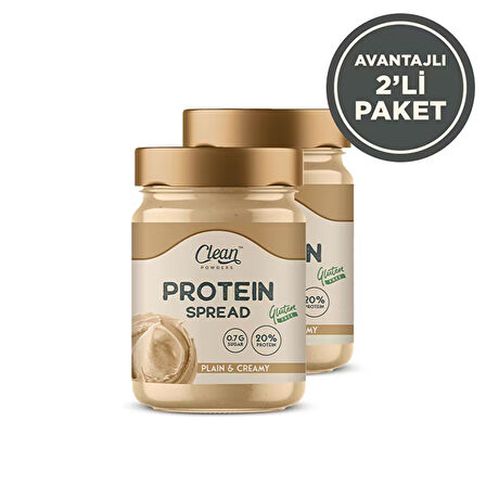 Clean Powders Protein Spread 350 Gr Fındık Kreması 2 Adet - FINDIK KREMASI