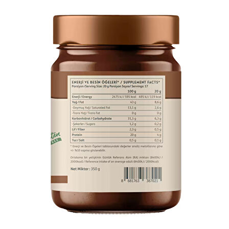 Clean Powders Protein Spread 350 Gr Çikolata 3 Adet - ÇİKOLATA