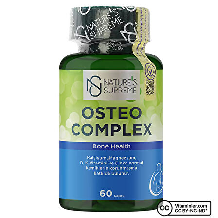 Nature's Supreme Osteo Complex 60 Tablet - AROMASIZ