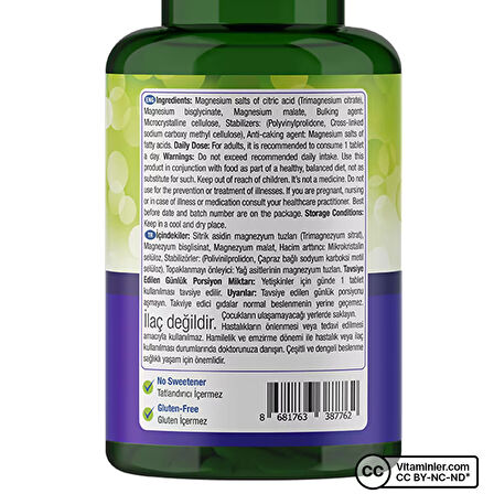 Nature's Supreme Multi Magnesium Complex 120 Tablet - AROMASIZ