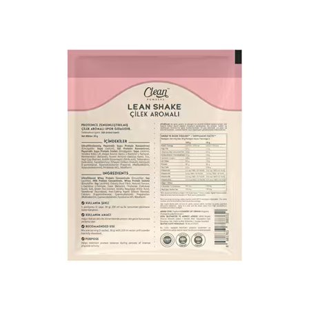 Clean Powders Lean Shake 30 Gr 10 Saşe - ÇİLEK