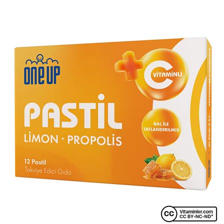 One Up Pastil Propolis + Limon 12 Pastil 3 Adet - BALLI