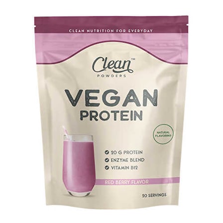 Clean Powders Vegan Protein 600 Gr - KIRMIZI MEYVELER