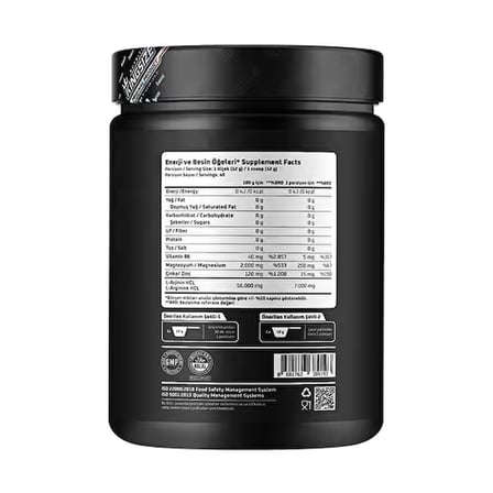 Kingsize Nutrition Arginine Complex Powder 480 Gr - PORTAKAL